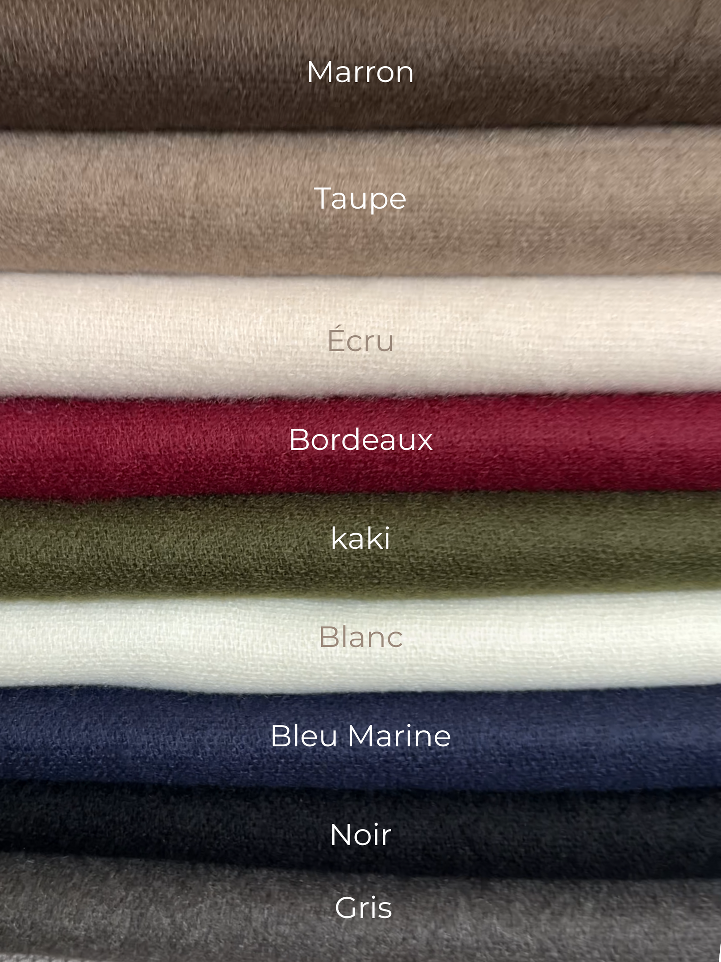 Écharpe Unie - 9 coloris