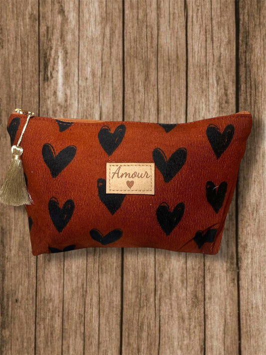 Pochette grand format - grands cœurs ♡