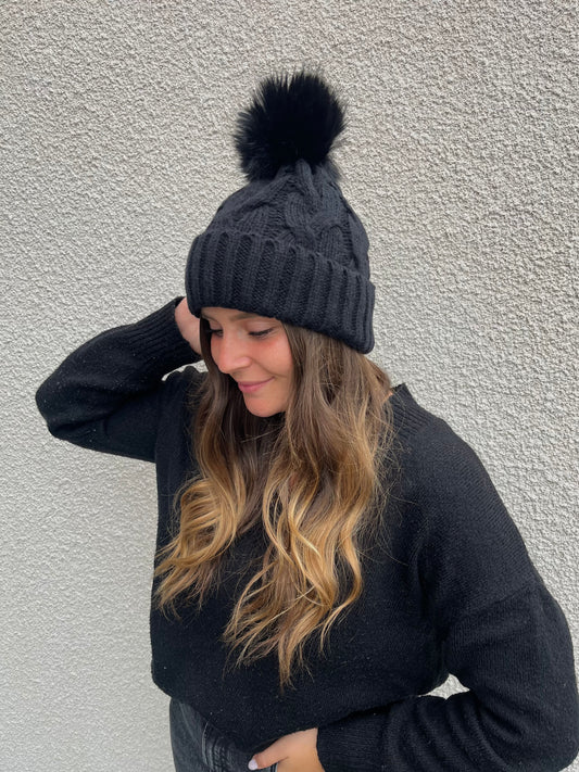 Bonnet Maille torsadée