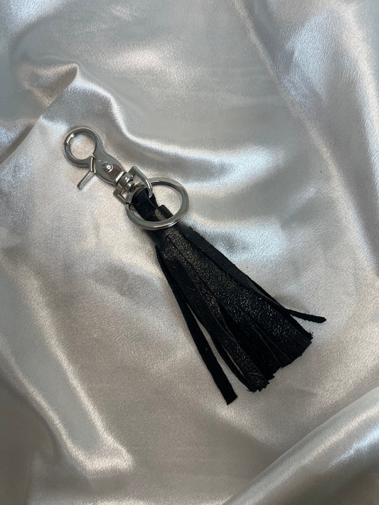 Porte-clés Pompons Cuir