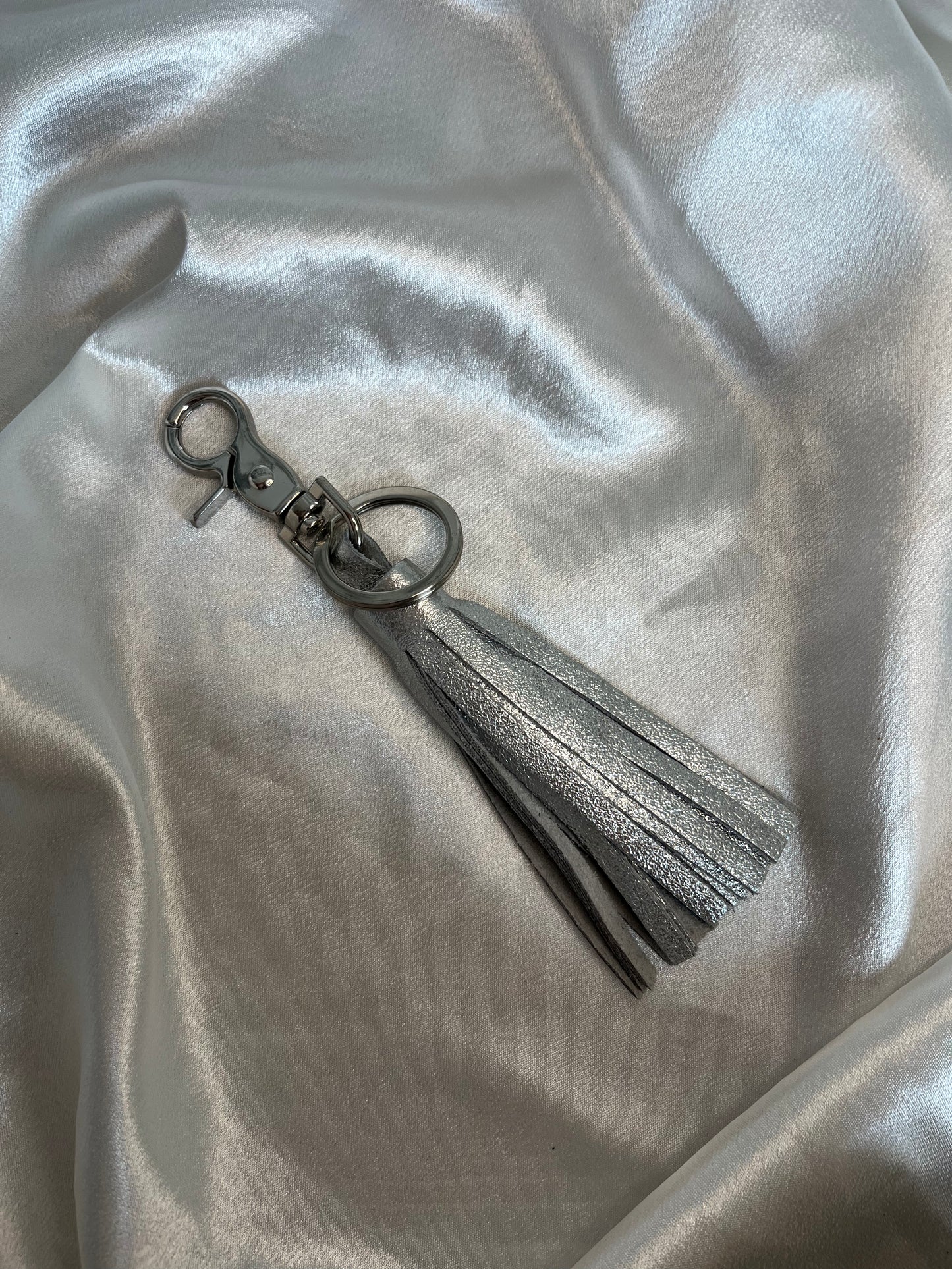 Porte-clés Pompons Cuir