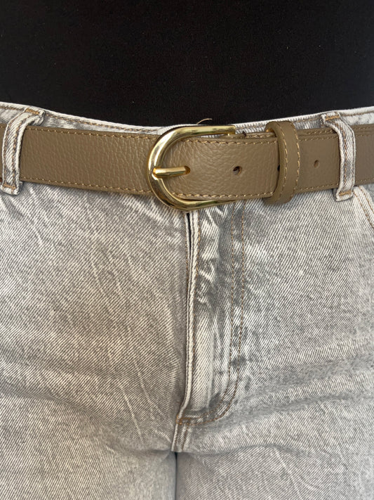Ceinture unie - 100% Cuir