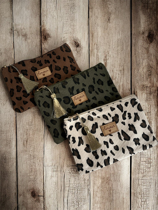 Pochette léopard amour