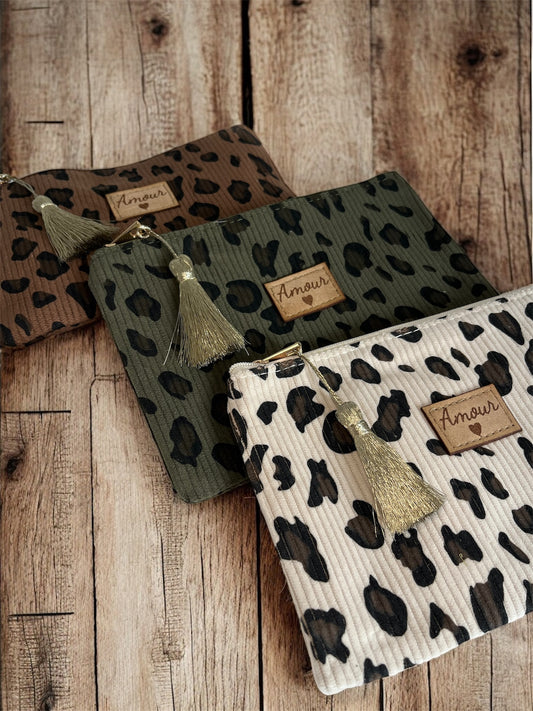 Pochette léopard amour