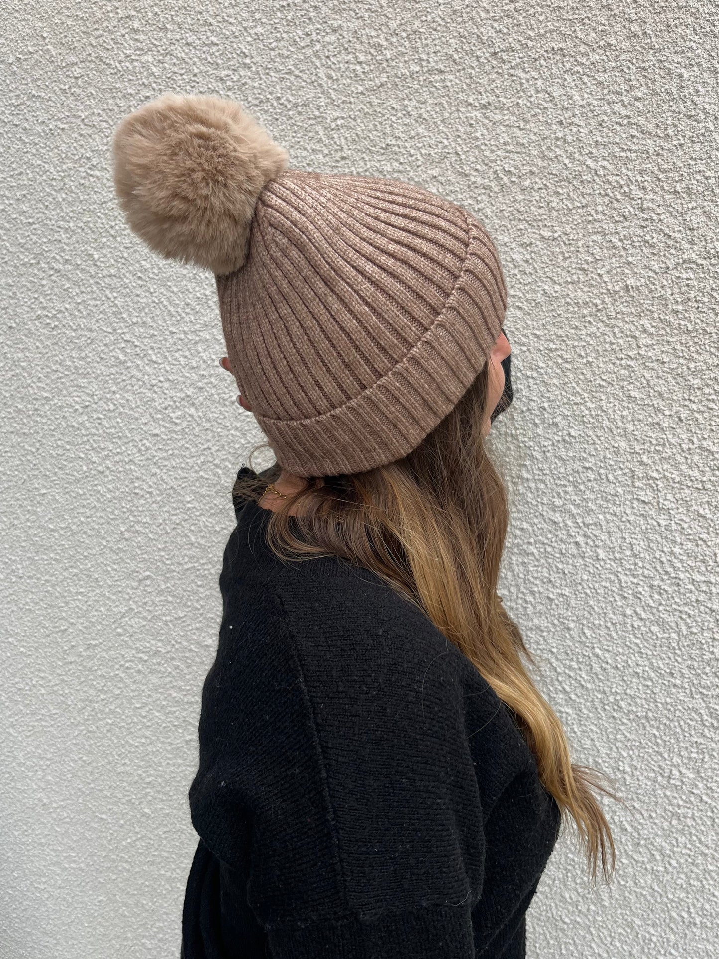 Bonnet Maille Côtelée