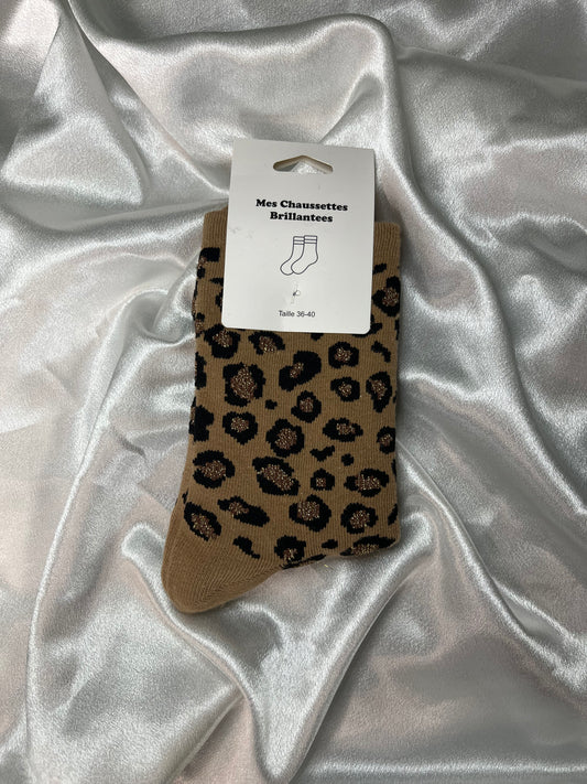 Chaussettes Léopard Coton