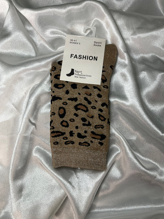 Chaussettes Léopard	LUREX