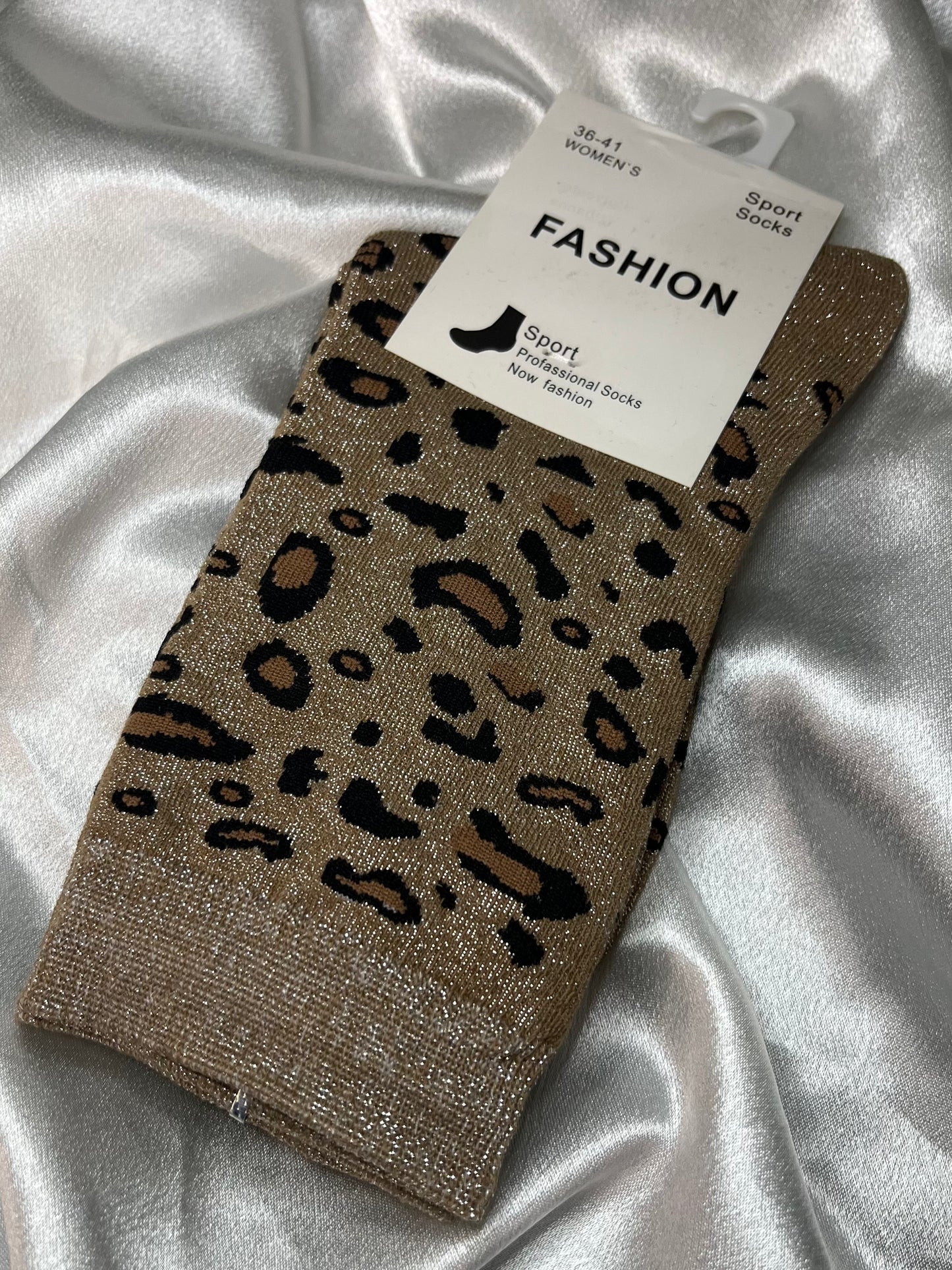 Chaussettes Léopard	LUREX