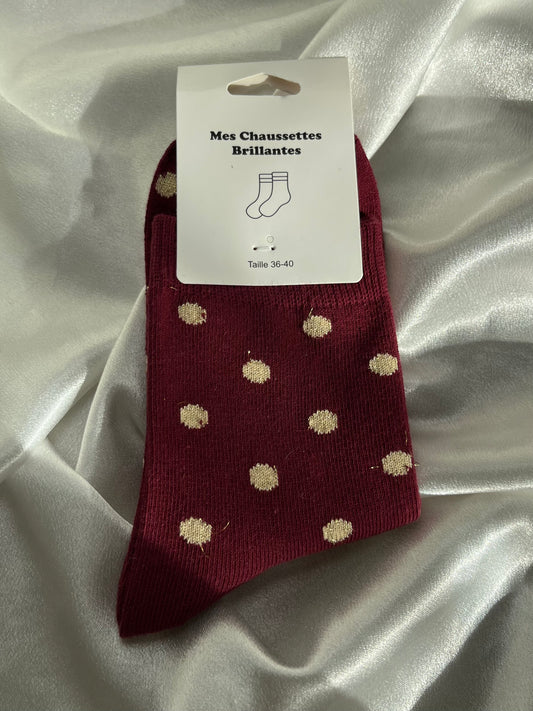 Chaussettes à pois